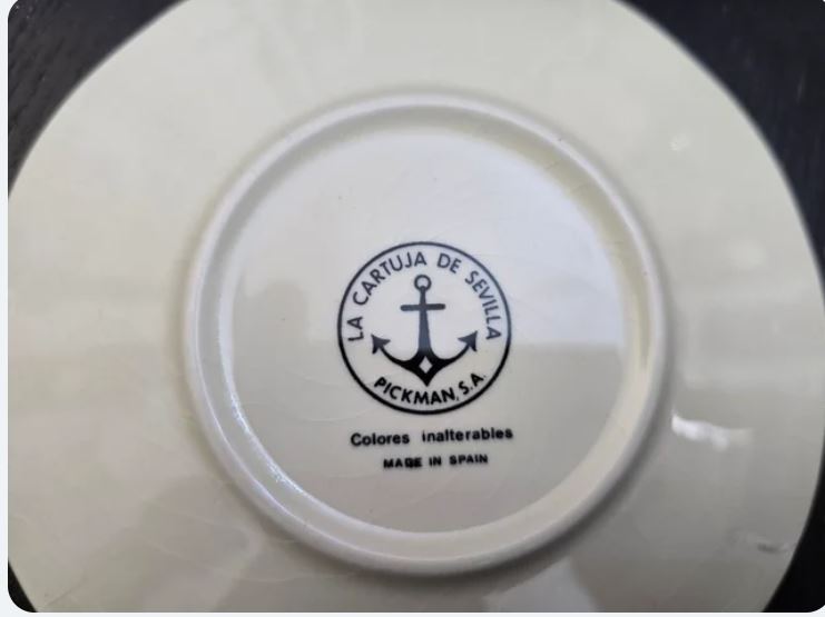 Set de cafea si supa Viejo Molino marca La Cartuja de Sevilla pentru 12 persoane