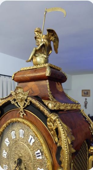 Ceas de podea tip Boulle stil Ludovic al XVI-lea, sec. XIX. Unic