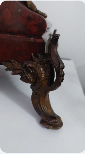 Ceas de semineu cu o statuie numita L'Orage (Furtuna), sec. XIX
