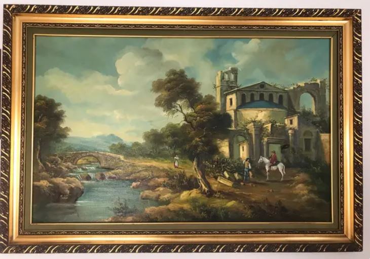 Pictura in ulei semnata Marti
