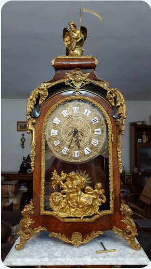 Ceas de podea tip Boulle stil Ludovic al XVI-lea, sec. XIX. Unic