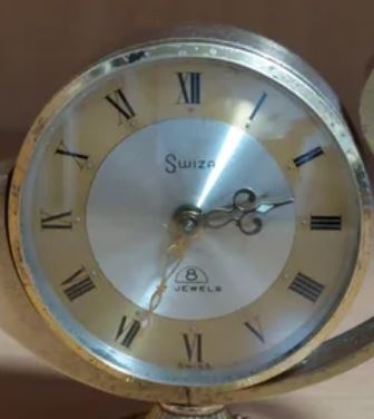 Ceas desteptator Swiza 8, forma de lampa