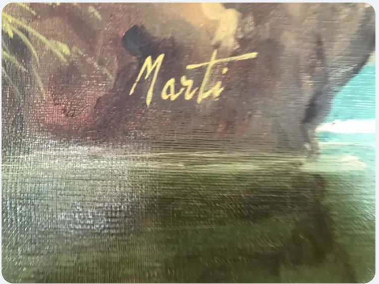 Pictura in ulei semnata Marti