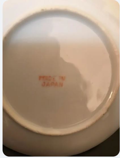 Set de cafea din porțelan japonez Satsuma compus din 13 piese