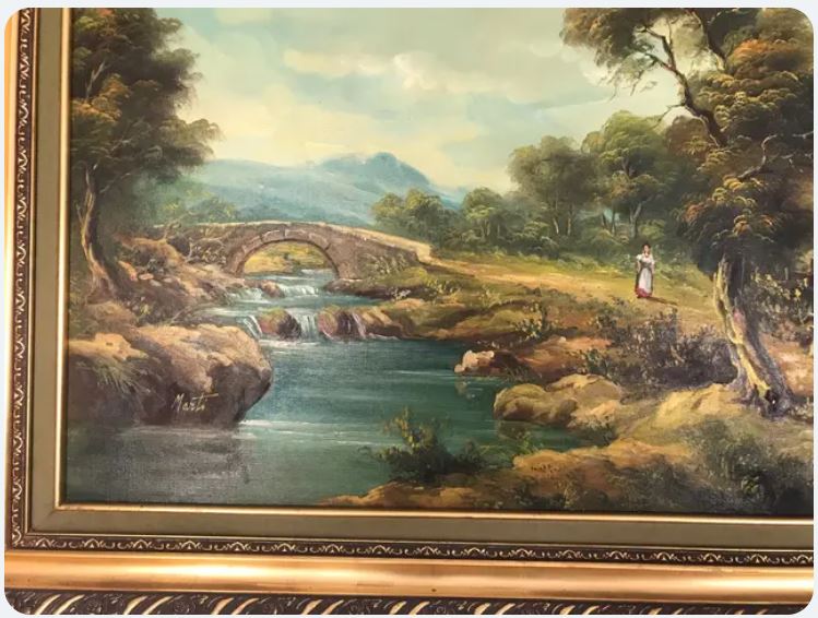 Pictura in ulei semnata Marti